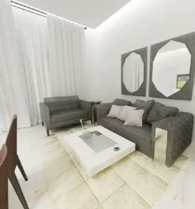 Al Raha Lofts 2 house living Area