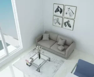 Al Raha Lofts 2 living Area