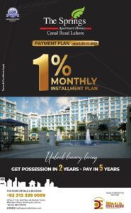Apring Appartment Monthly Plan 1%